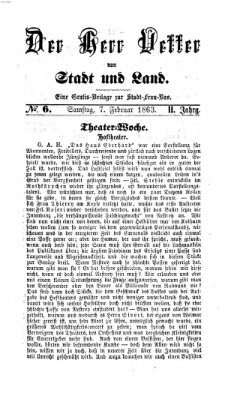 Stadtfraubas Samstag 7. Februar 1863