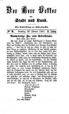 Stadtfraubas Samstag 28. Februar 1863