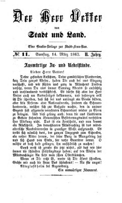 Stadtfraubas Samstag 14. März 1863