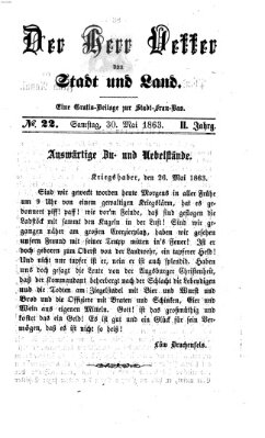 Stadtfraubas Samstag 30. Mai 1863