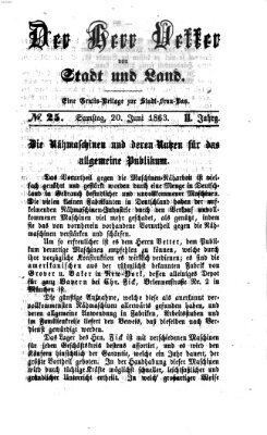 Stadtfraubas Samstag 20. Juni 1863