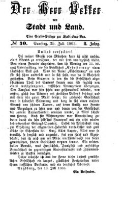 Stadtfraubas Samstag 25. Juli 1863