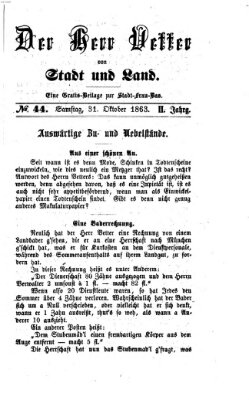 Stadtfraubas Samstag 31. Oktober 1863