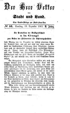 Stadtfraubas Samstag 19. Dezember 1863