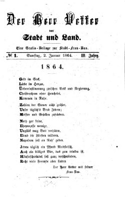 Stadtfraubas Samstag 2. Januar 1864