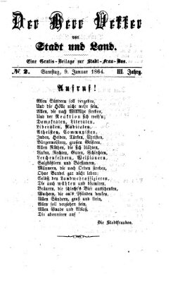 Stadtfraubas Samstag 9. Januar 1864