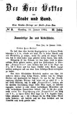 Stadtfraubas Samstag 16. Januar 1864