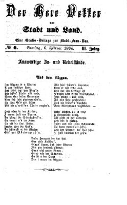 Stadtfraubas Samstag 6. Februar 1864