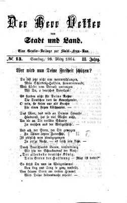 Stadtfraubas Samstag 26. März 1864