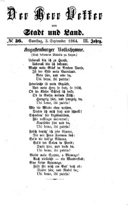 Stadtfraubas Samstag 3. September 1864