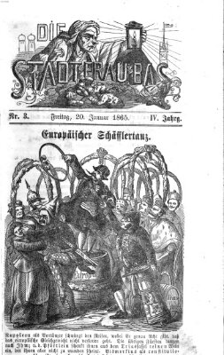 Stadtfraubas Freitag 20. Januar 1865