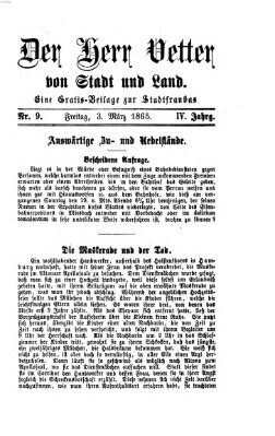 Stadtfraubas Freitag 3. März 1865