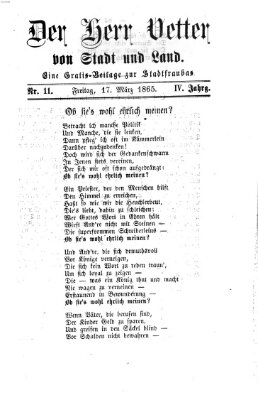 Stadtfraubas Freitag 17. März 1865