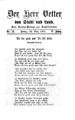 Stadtfraubas Freitag 24. März 1865