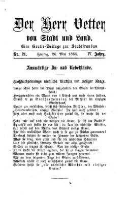 Stadtfraubas Freitag 26. Mai 1865