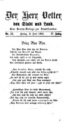 Stadtfraubas Freitag 9. Juni 1865