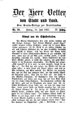 Stadtfraubas Freitag 21. Juli 1865