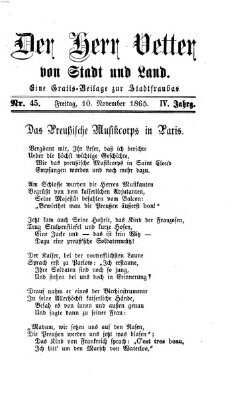 Stadtfraubas Freitag 10. November 1865