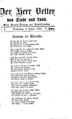 Stadtfraubas Donnerstag 4. Januar 1866