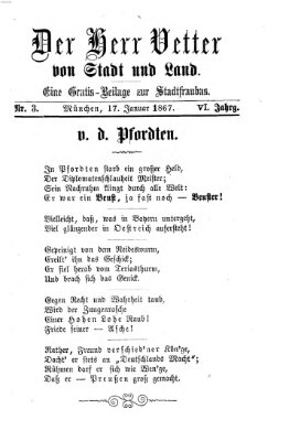 Stadtfraubas Donnerstag 17. Januar 1867