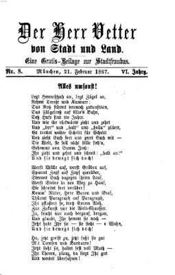 Stadtfraubas Donnerstag 21. Februar 1867