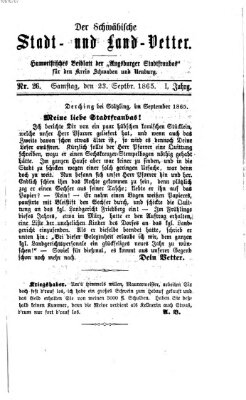 Die Stadtfraubas Samstag 23. September 1865