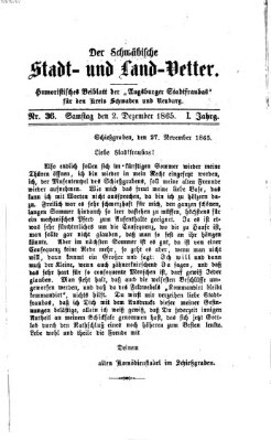 Die Stadtfraubas Samstag 2. Dezember 1865