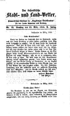 Die Stadtfraubas Freitag 23. März 1866