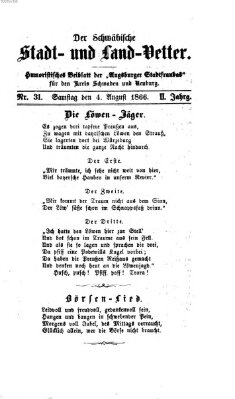 Die Stadtfraubas Samstag 4. August 1866