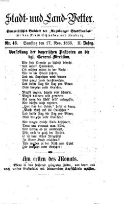 Die Stadtfraubas Samstag 17. November 1866