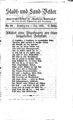 Die Stadtfraubas Samstag 1. Dezember 1866