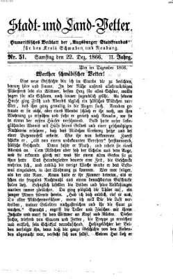 Die Stadtfraubas Samstag 22. Dezember 1866