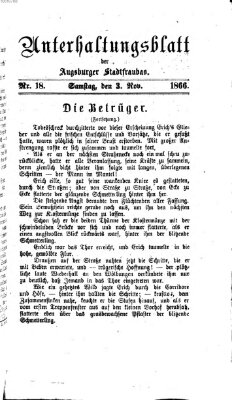 Die Stadtfraubas Samstag 3. November 1866