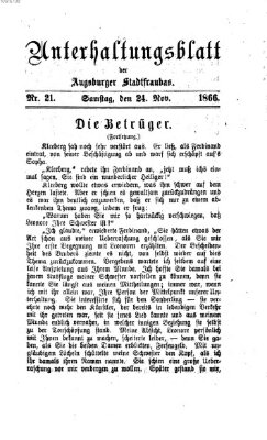 Die Stadtfraubas Samstag 24. November 1866