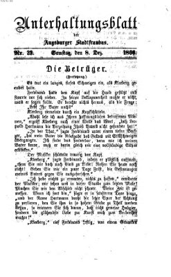 Die Stadtfraubas Samstag 8. Dezember 1866