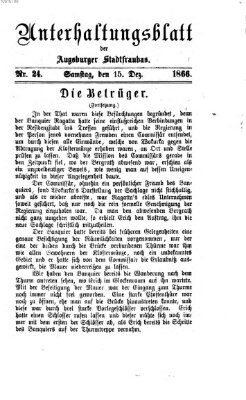 Die Stadtfraubas Samstag 15. Dezember 1866