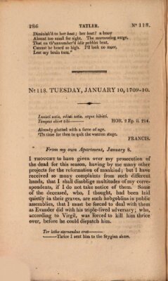 The tatler Freitag 10. Januar 1710