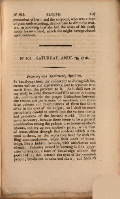 The tatler Dienstag 29. April 1710