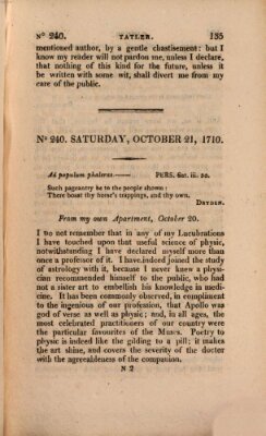 The tatler Dienstag 21. Oktober 1710