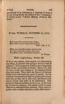 The tatler Freitag 31. Oktober 1710