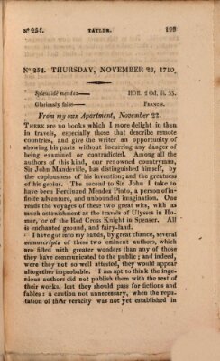 The tatler Sonntag 23. November 1710
