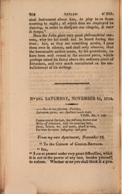 The tatler Dienstag 25. November 1710