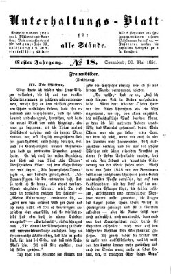 Unterhaltungs-Blatt für alle Stände Freitag 30. Mai 1851