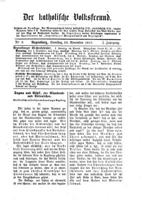 Der katholische Volksfreund Samstag 30. November 1867