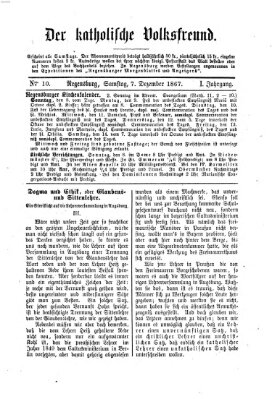 Der katholische Volksfreund Samstag 7. Dezember 1867