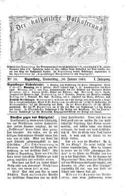 Der katholische Volksfreund Donnerstag 30. Januar 1868