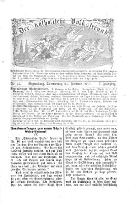 Der katholische Volksfreund Donnerstag 27. Februar 1868