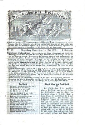 Der katholische Volksfreund Donnerstag 14. Mai 1868