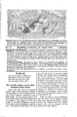 Der katholische Volksfreund Donnerstag 20. August 1868