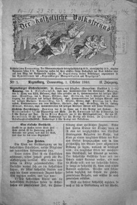 Der katholische Volksfreund Donnerstag 1. Oktober 1868